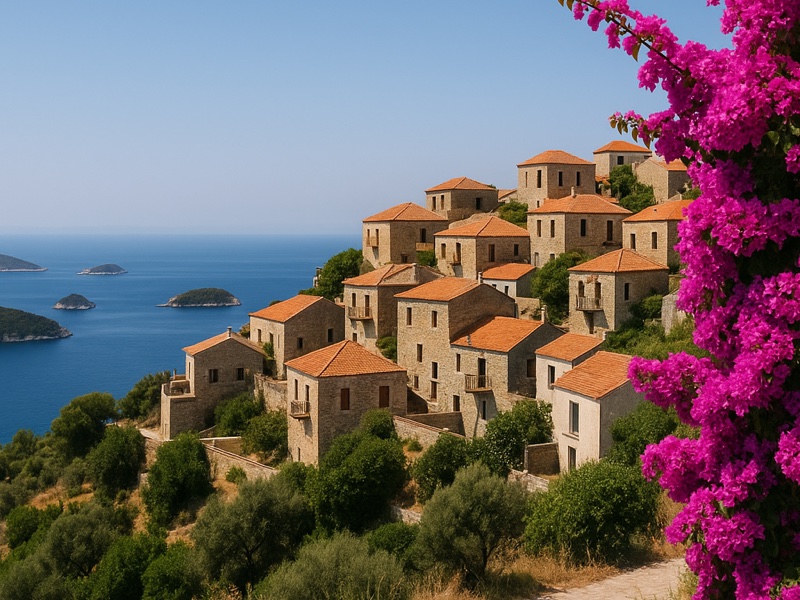 Bus routes and timetable on Alonissos island, Greece