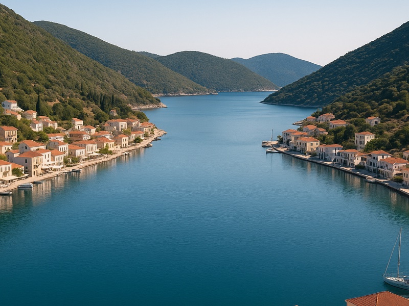 Bus routes and timetable on Ithaca island, Greece