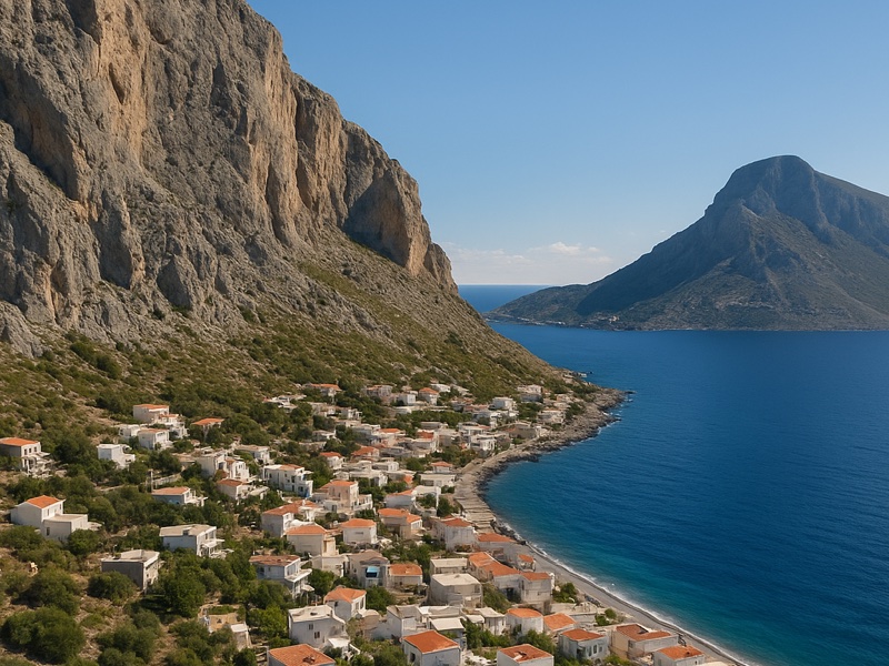 Bus routes and timetable on Kalymnos island, Greece