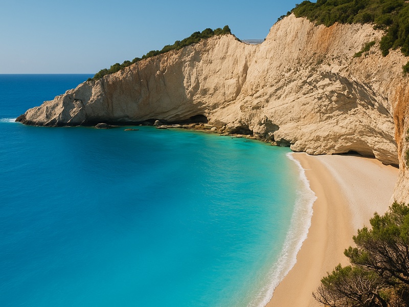 Bus routes and timetable on Lefkada island, Greece