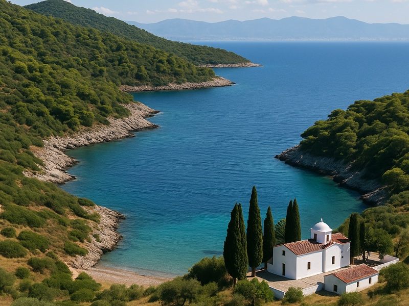 Bus routes and timetable on Salamina island, Greece