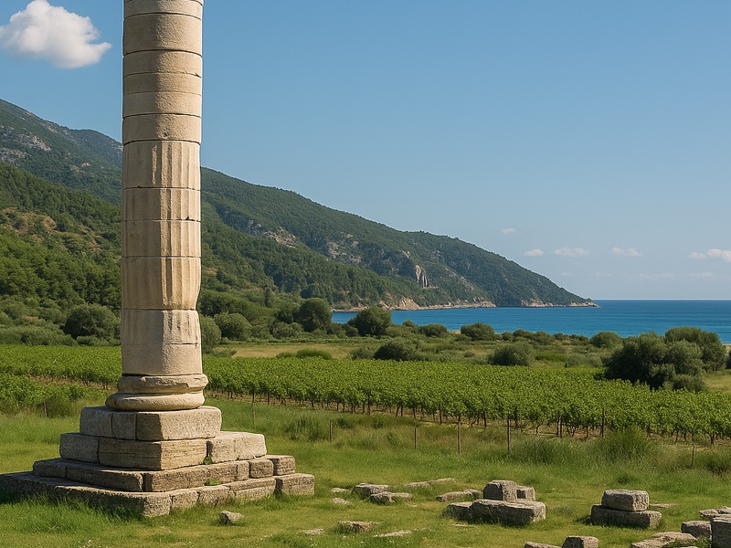 Bus routes and timetable on Samos island, Greece
